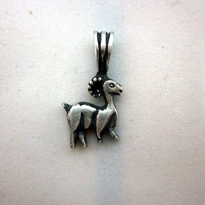 Aries 13.9 x 25.5 mm zodiac solid silver pendant