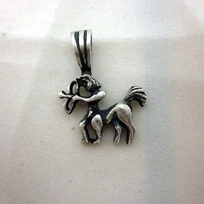 Sagittarius 19.6 x 25.8mm zodiac solid 925 silver pendant