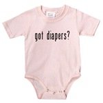 "Got Diapers" Onsie/creeper- Your choice of color and size!