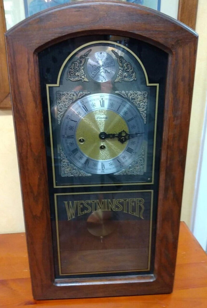 Linden Westminster Chime Mantle Wall Pendulum Fugeti Clock West Germany