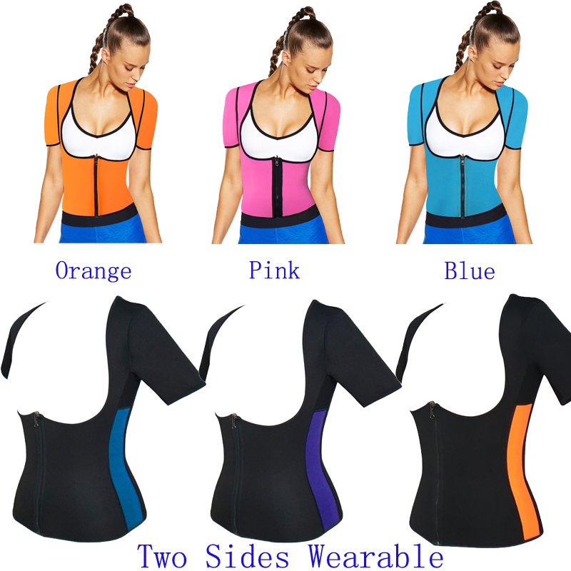 Hot Body Shapers Weight Loss T-shirt Hot Shapers Stretch Neoprene Slimming Vest