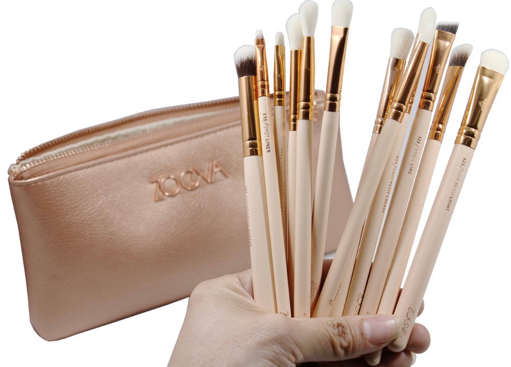 Zoeva 12 pieces rose golden complete eye set