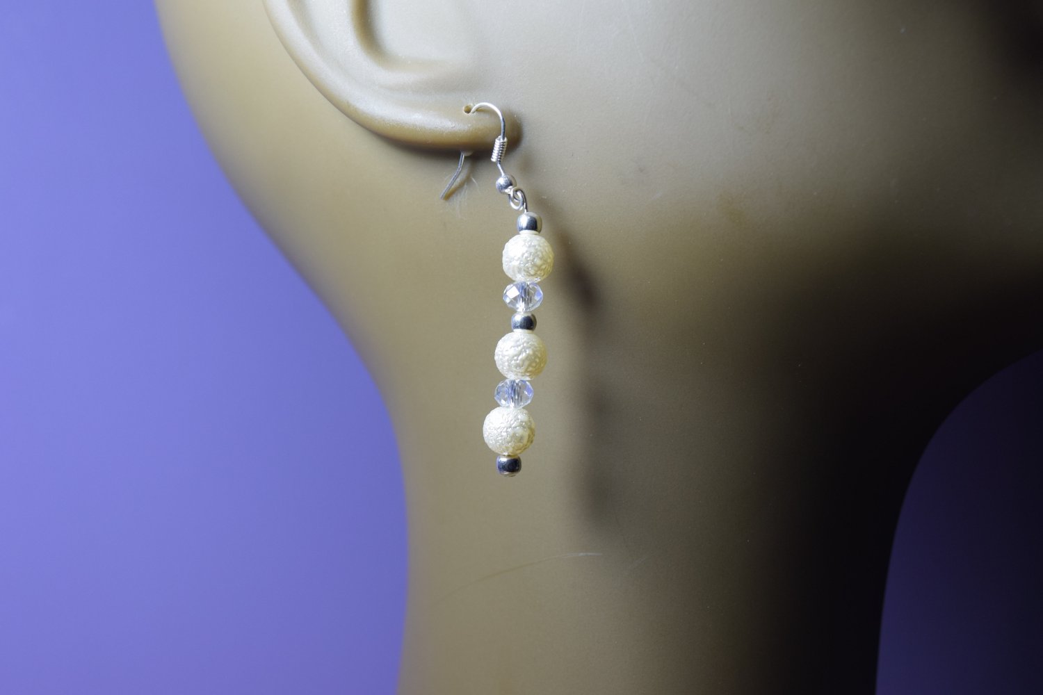 COTTON BALL EARRINGS