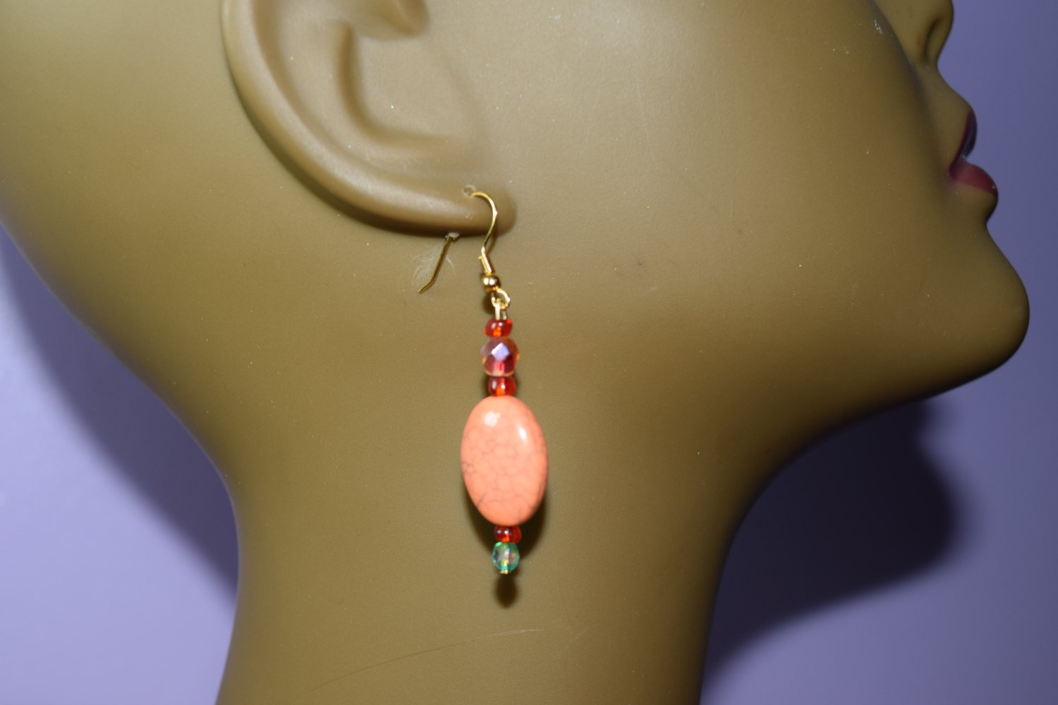 Coral and green