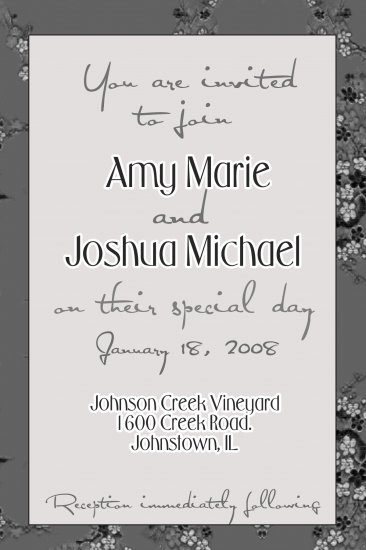 Wedding Invitation Sample