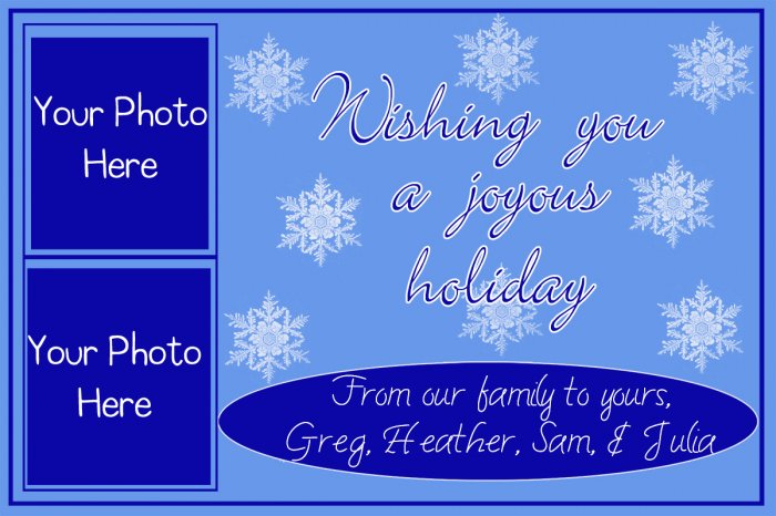 Holiday Card Sample