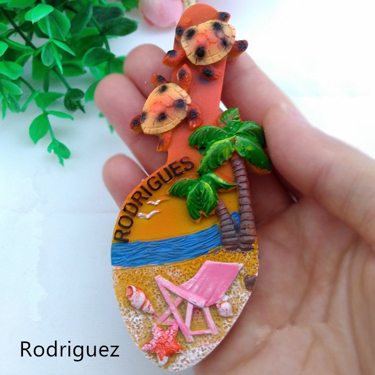 3D Resin World Tour Souvenir Refrigerator Magnet - Rodriguez