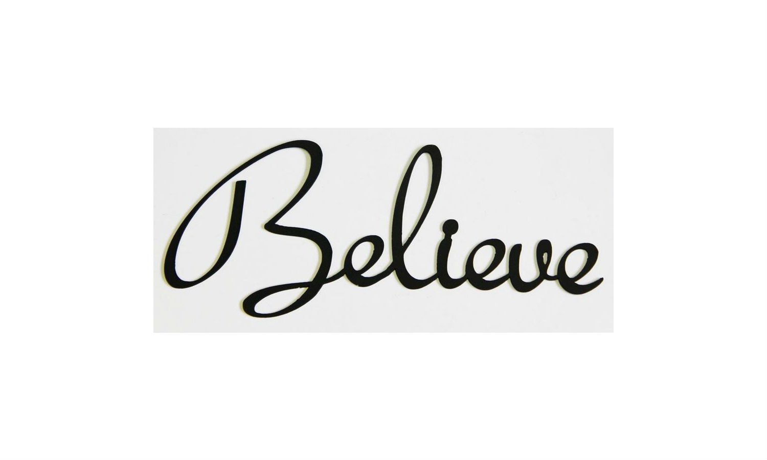 Believe Wrought Iron Word Art Sign Primitive Rustic Decoration