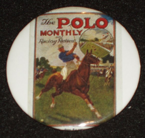 Polo monthly magazine on a badge H 0011
