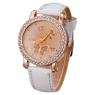 Women‘s Watch Diamante Butterflies Pattern Dial Cool Watches Unique Watches #00768488