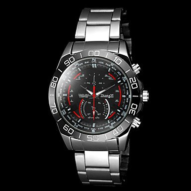Men‘s Casual Silver Alloy Quartz Wrist Watch Cool Watch Unique Watch #04456054