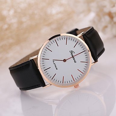 Men‘s Luxury Leather Band White Case Dress Style Watch Jewelry Cool Watch Unique Watch #05002202