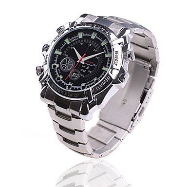 8GB Hidden Camera Camera Men's Infrared HD 1080P Waterproof Watch