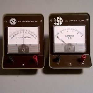 CSC Scientific Galvanometer Education Meter & Amperes D.C.