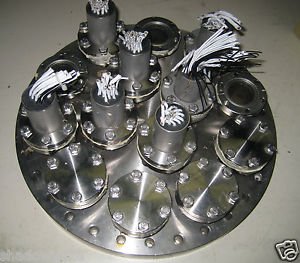 12" NOR-CAL High Vacuum Research Feed Through UHV CFF Conflat Flange Varian