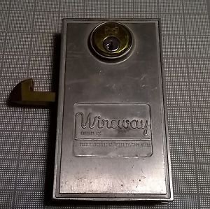 Vintage Industrial Sliding Door Lock Wireway Steam Punk Arts Crafts Made in USA