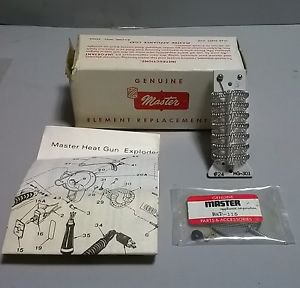NOS Master Heat Gun Element Replacement Kit HG-301 #24 HAS 018K 115V EKP-115K