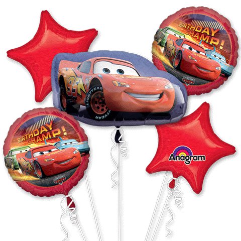 Lightning McQueen Bouquet of Balloons