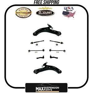 Control Arms Inner and Outer Tie Rods and Sway Bar Links 8pc $5 YEARS WARRANTY$