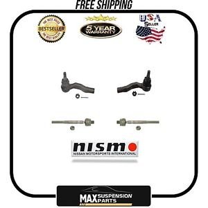 Front Inner and Outer Tie Rods 4pc Kit Will Fit 350Z & G35 $5 YEARS WARRANTY$