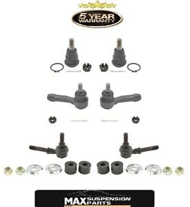 Sentra 02 TO 06 2.5L 1.8L Ball Joints Tie Rods & Sway Bar Links 6pc Kit