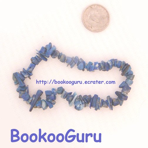 Lapis Lazuli Gemstone Bracelet-Lovely Shades of Blue-Genuine Gemstone-OOAK, BooKooGuru