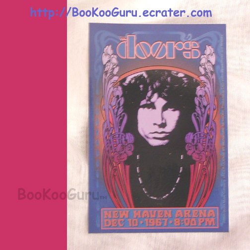 The Doors, Jim Morrison Vinyl Sticker, New Haven Arena Tribute, Dec. 10, 1967, BooKooGuru