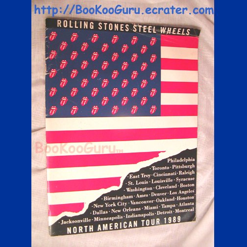 Rolling Stones Tour Book - Steel Wheels 1989 - Presented by Budweiser ! BooKooGuru