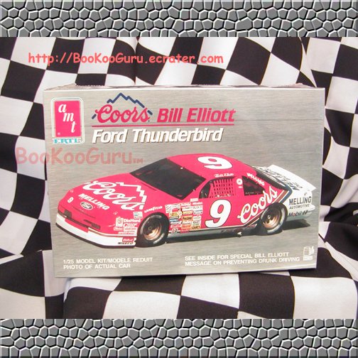 Coors, Bill Elliott, Ford Thunderbird Model Kit, AMT, ERTL, New, Unopened Toy, BooKooGuru
