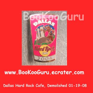 Hard Rock Cafe Dallas Texas - Pint Glass Series Pin - Rare ! - Limited Edition 500 ! BooKooGuru