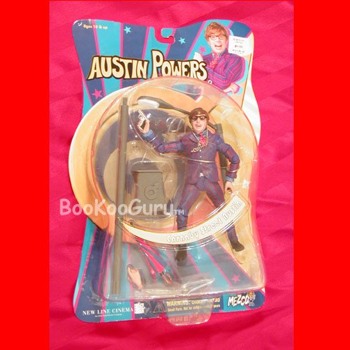 Austin Powers Action Figure, Carnaby Street Austin, New in Mint Package, Poseable, BooKooGuru