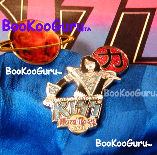 KISS - Ace Frehley - Hard Rock Cafe Pin - Uyeno Eki Tokyo Japan - Limited edition 750! BooKooGuru