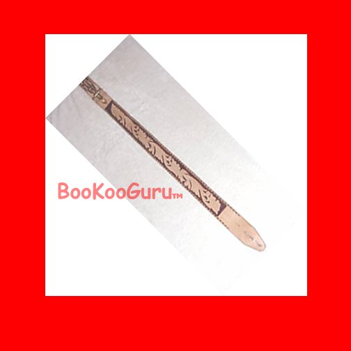 Handmade Leather Guitar Strap, Hand tooled, Artisan Crafted, Custom made Guitar Strap, BooKooGuru