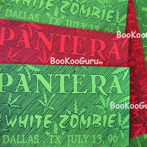 Pantera-White Zombie concert sticker 1996-Dallas Texas-Bootleg! -Metal-Diamond Darrell-Bookooguru