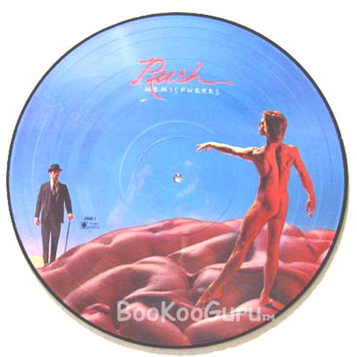 Rush Picture Disc - Hemispheres - L.P.- 33 RPM - Neil Peirt - Alex Lifeson- Geddy Lee - BooKooGuru