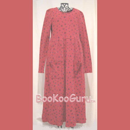 Vintage Dress, H. Apparel Co., Thermal-type Fabric, Long-sleeve, Vintage Clothing