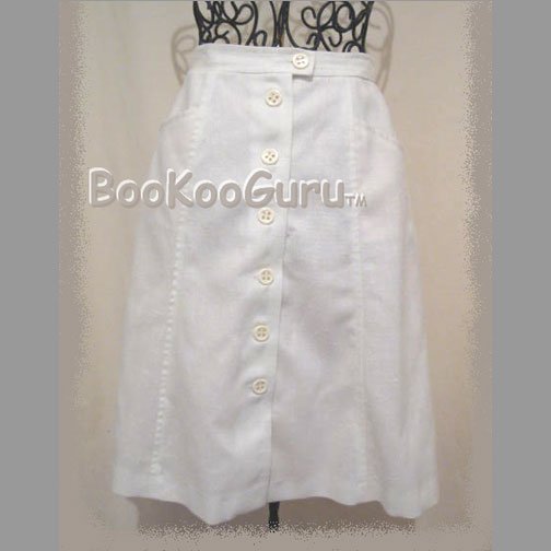 Classic A-line Skirt, Vintage Clothing, Gentle Flare, Pockets, Mister Leonard Brand