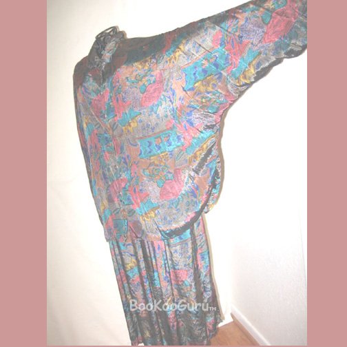 Multi-colored Vintage Suit, Skirt & Top, Only $2! Thums Up brand, Full Skirt, Vintage clothing
