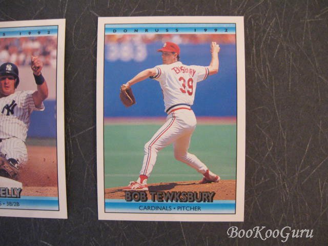 Donruss, 1992, Baseball Cards, Bob Tewksbury, Pat Kelly, Dave Gallagher, Set of 3, Near Mint