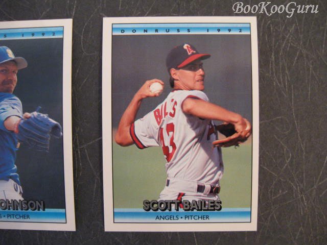 Donruss, 1992, Trading Cards, Scott Bailes, Randy Johnson, Wes Chamberlain, Set of 3, Near Mint