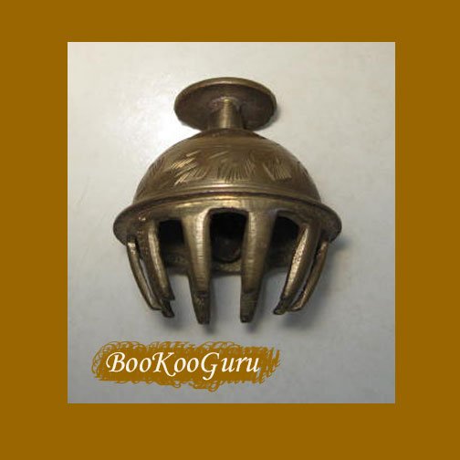 Brass Bell, Vintage, Oriental-style, Loud Clapper, BooKooGuru