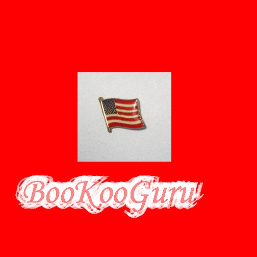 American Flag Lapel Pin, New, Vintage Style, Patriotic, Tea Party, Vintage Jewelry