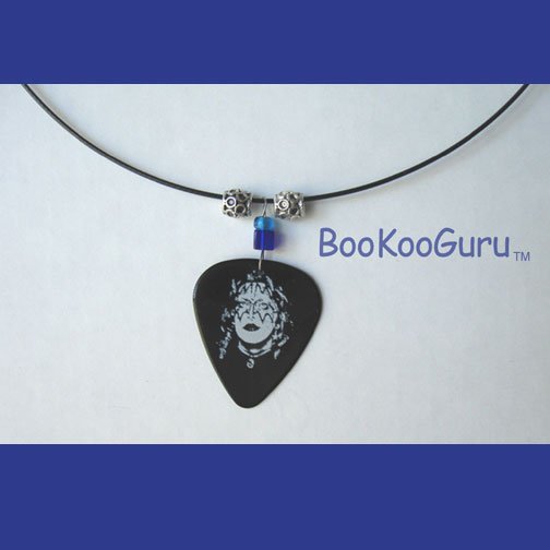 KISS Ace Frehley Guitar Pick Necklace, Original Design, Texas Artisan Crafted