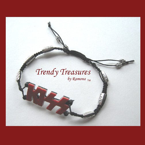 KISS Logo Bracelet, Artisan Original Design, Made in Texas