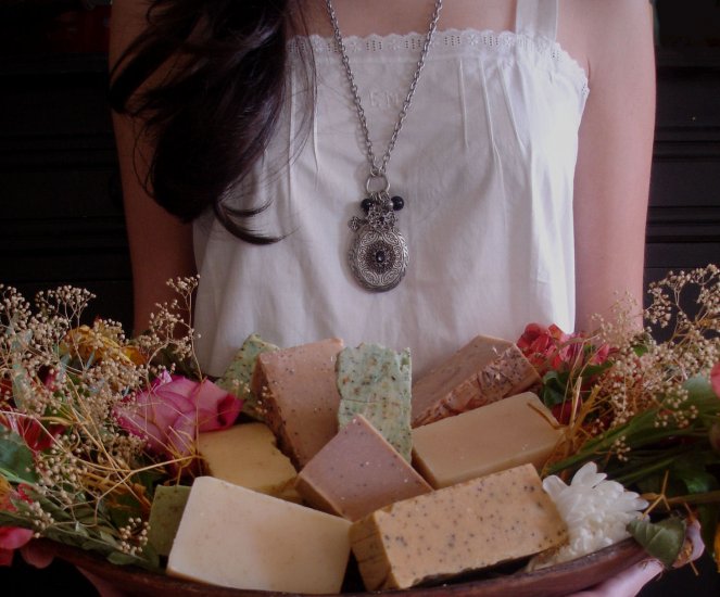 Luxurious, Soothing and Mosturizing Handmade Primitive Goat's Milk(Goats Milk) Soap!!