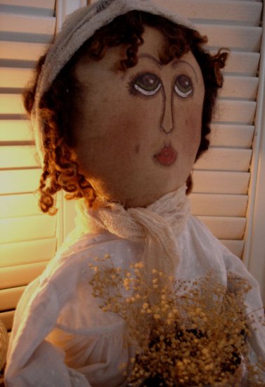 Handpainted and Handmade Primitive Doll