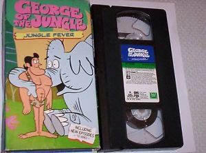 VHS Tape - George of the Jungle Cartoon -Jungle Fever - 1995 CBS Fox