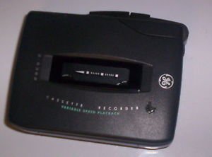 GE Cassette Voice Recorder 3 5362 with batteries