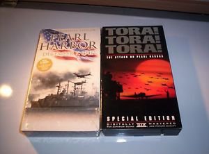 World War II -- Lot of 2 Pearl Harbor VHS Tapes, Tora, Tora, Tora & Documentory
