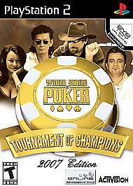 Playstation 2 • World Series of Poker Tournament of Champions • Video Games